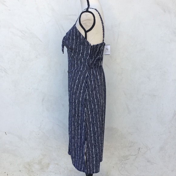 M. Fredric Button Tie Front Midi Dress Size M - Picture 4 of 7
